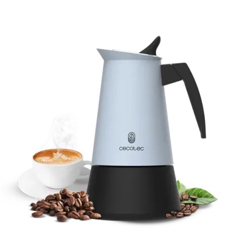 Cafetera italiana Piccolina 600 Blue de Cecotec